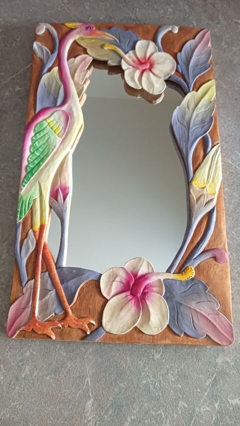 Miroir Exotique en Bois Sculpté 35 Ferrières (17)