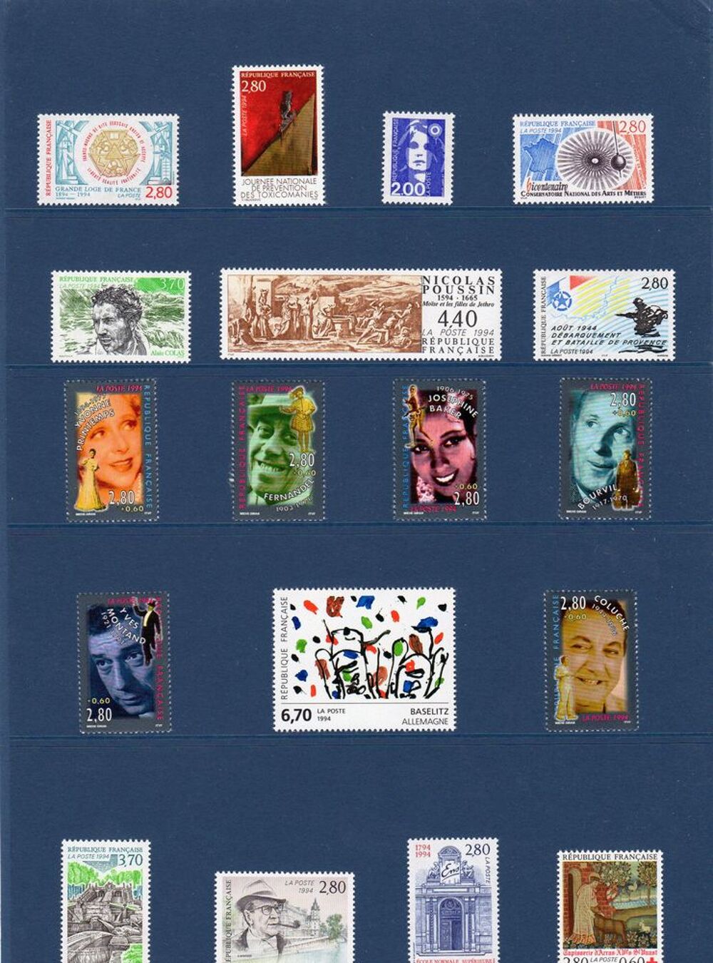 COLLECTION PHILATELIQUE 1994 
