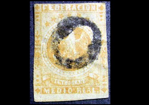 Timbres VENEZUELA 1859 Fdration Vnzulienne YT 1a 5 Lyon 5 (69)