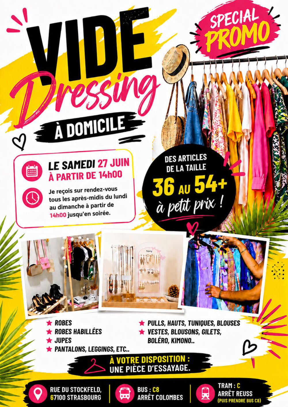 VIDE DRESSING &agrave; domicile Bourse d'objets
