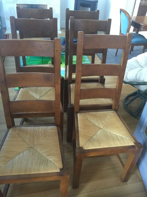 Lot de 6 chaises ch�ne 200� 200 Nemours (77)