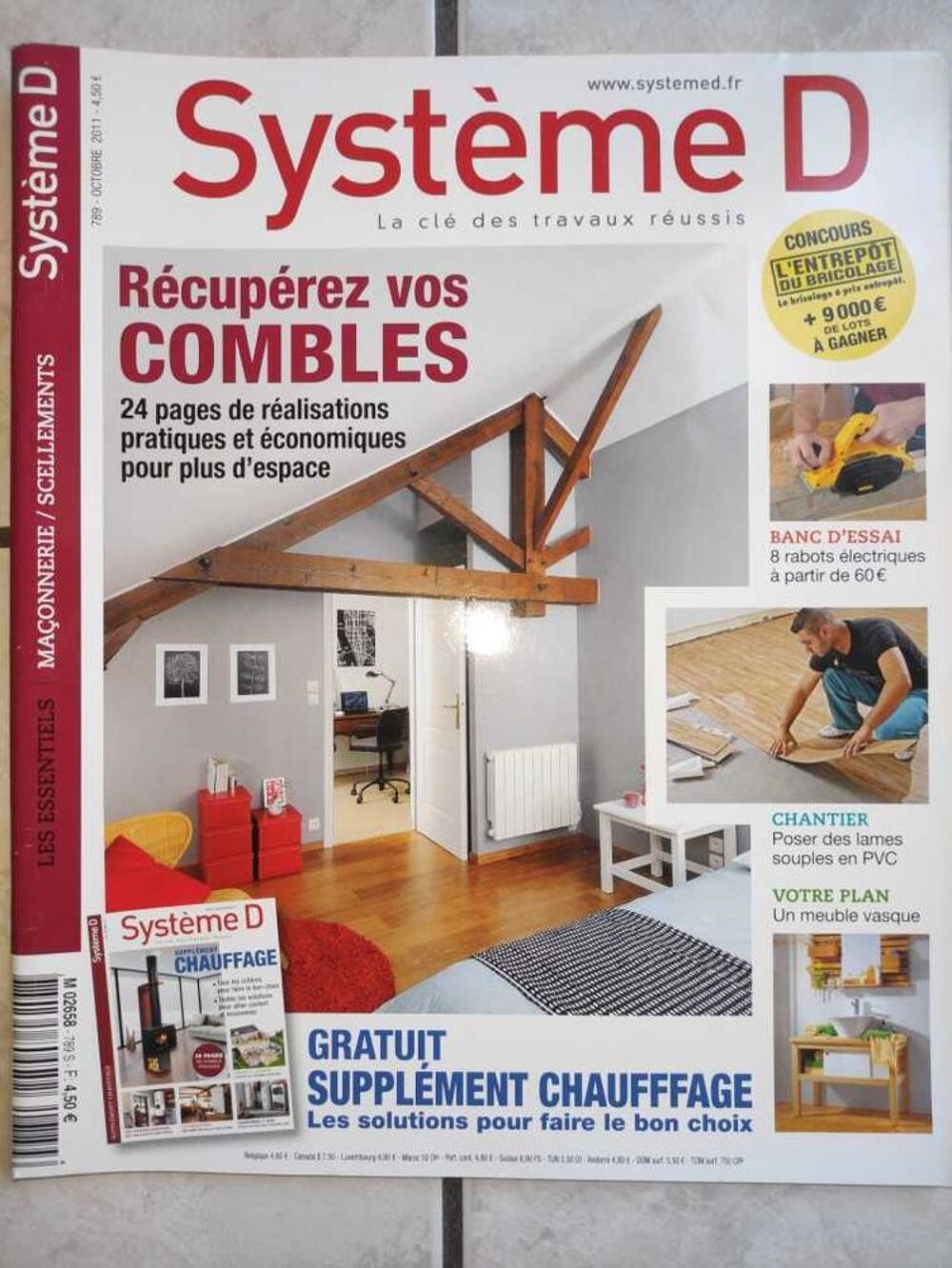 Syst&egrave;me D Lot 10 Magazines anciens Livres et BD