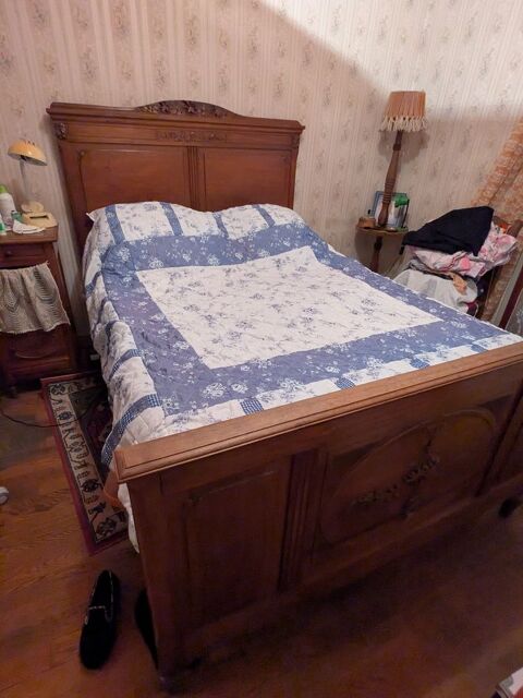 Lit double en bois 50 Herbeys (38)