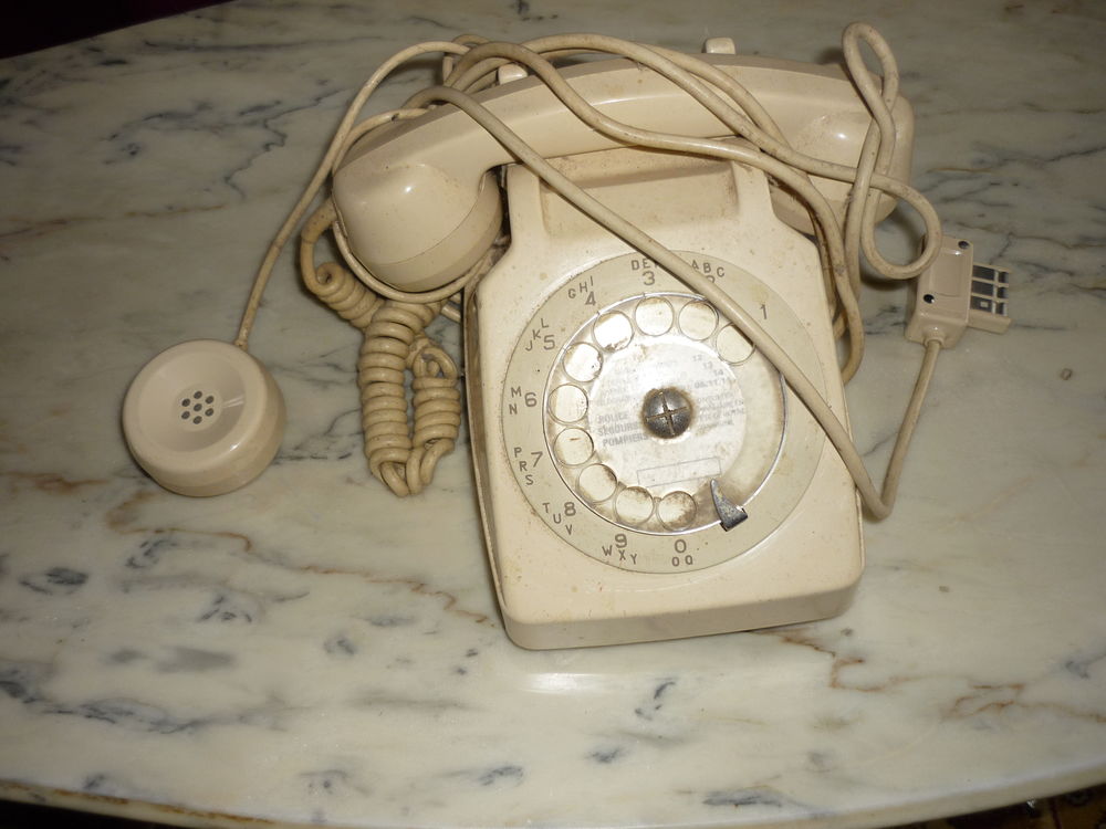TELEPHONE BEIGE VINTAGE Téléphones et tablettes