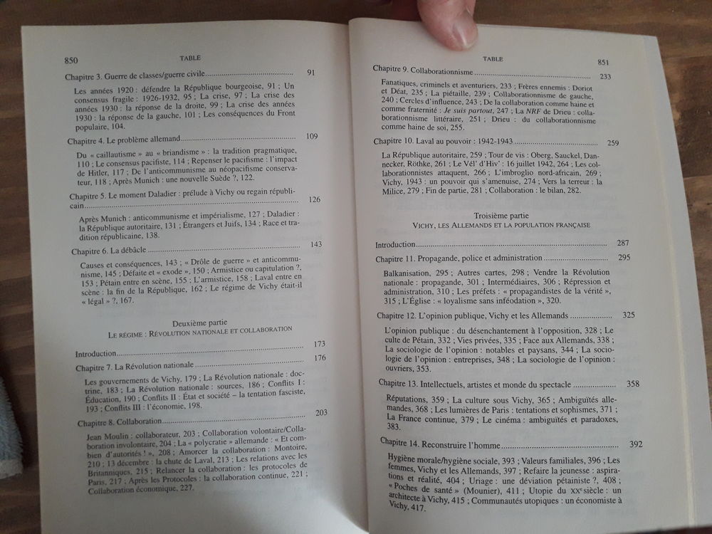 La France sous l'Occupation 1940-1944 Livres et BD