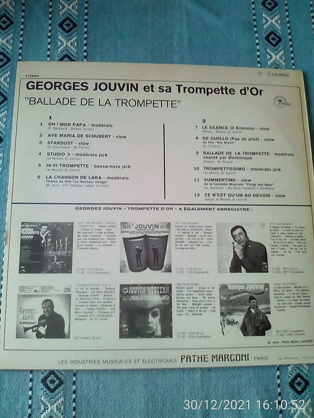 Vinyle 33T TROMPETTE D'OR ? GEORGES JOUVIN CD et vinyles