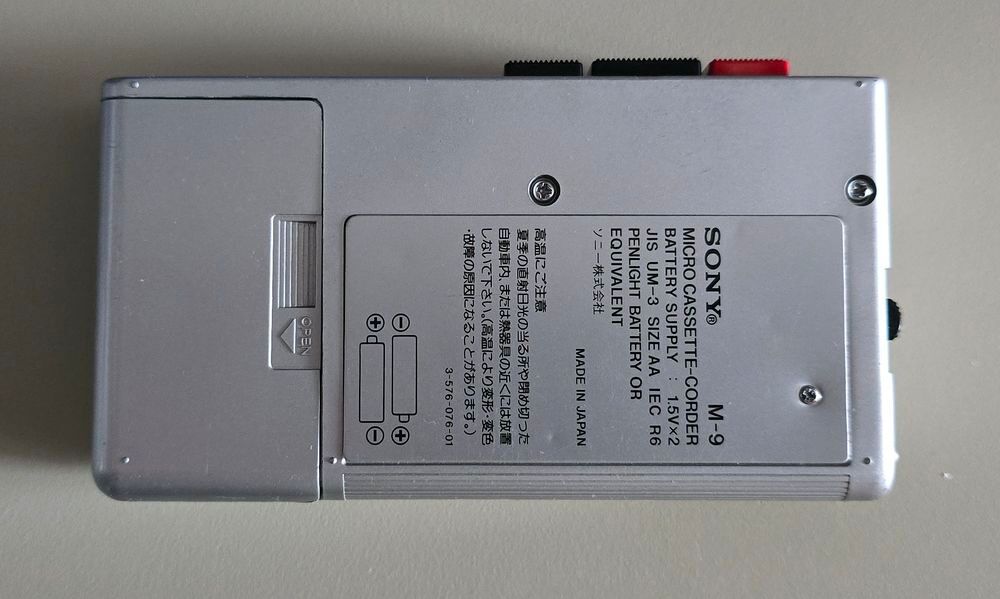 Sony Micro Cassette M-9 Audio et hifi