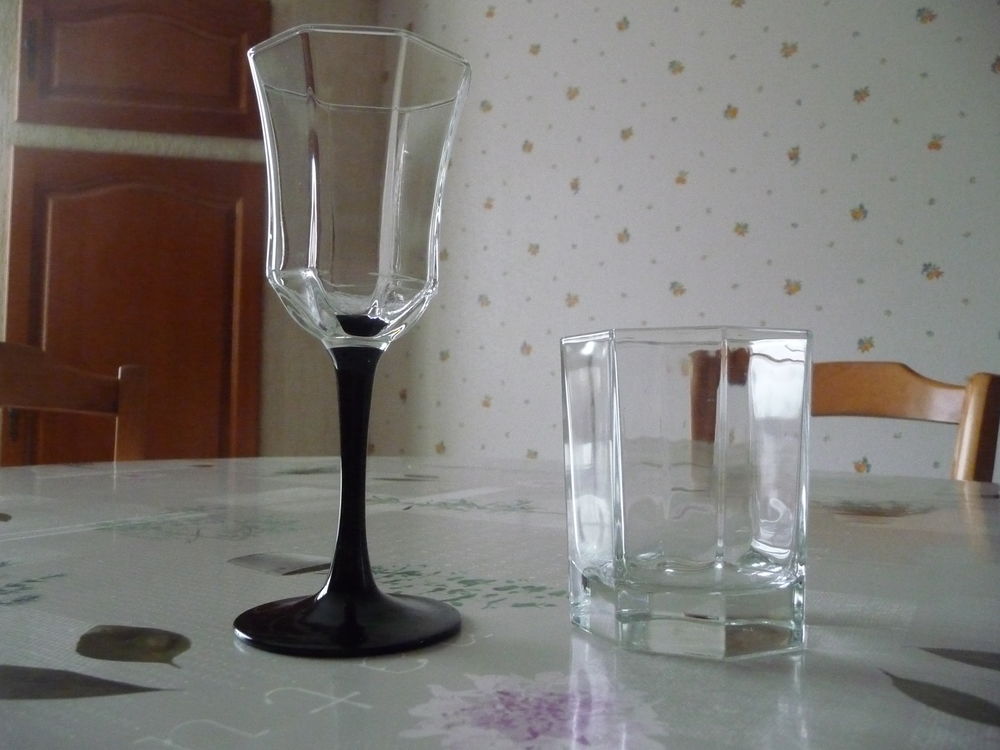 Verres octogonaux Cuisine
