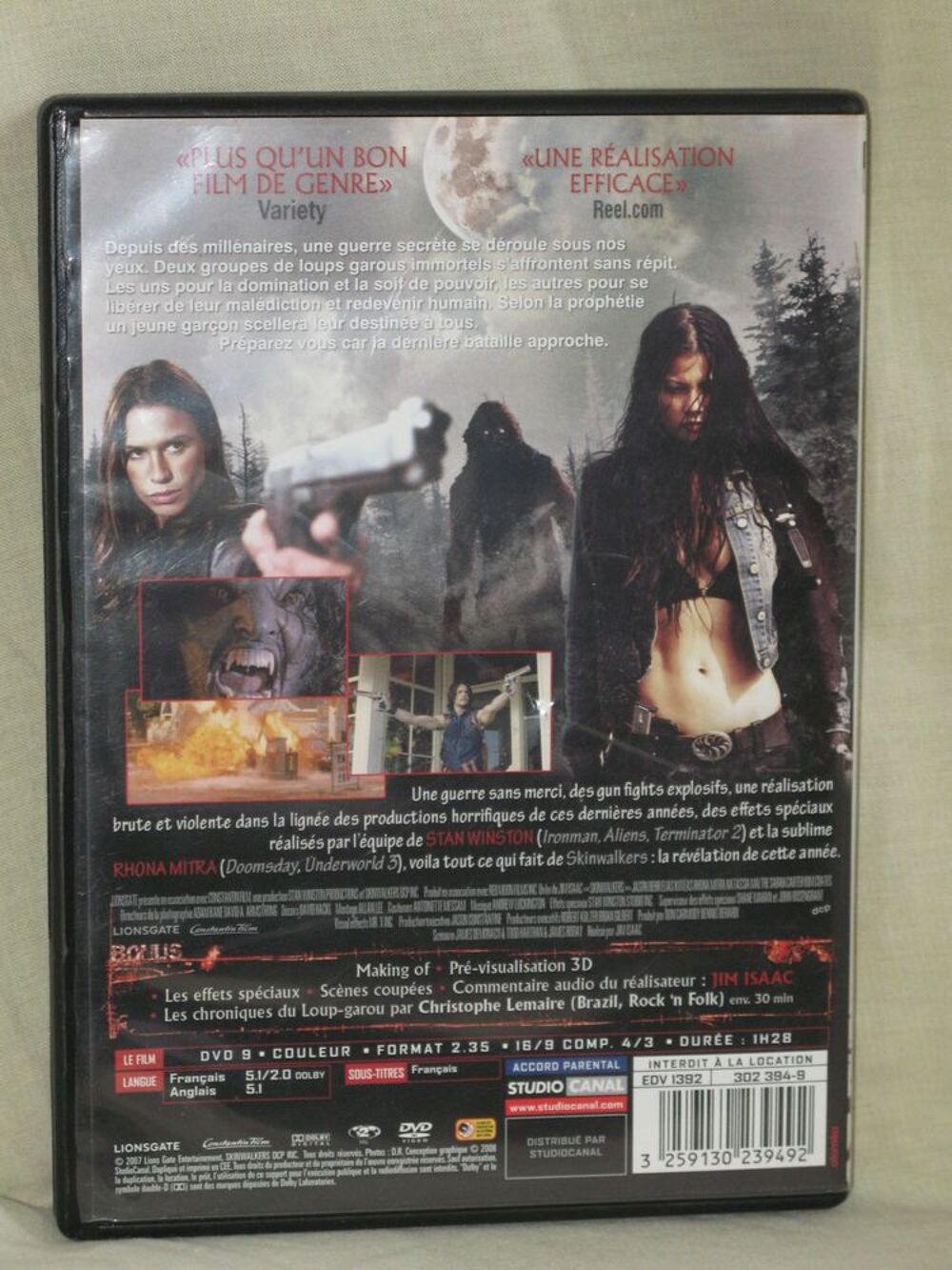 skin walkers DVD et blu-ray