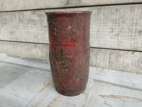 Walter Popp Vase en Grs Cramique Irise Germany 500 Loches (37)
