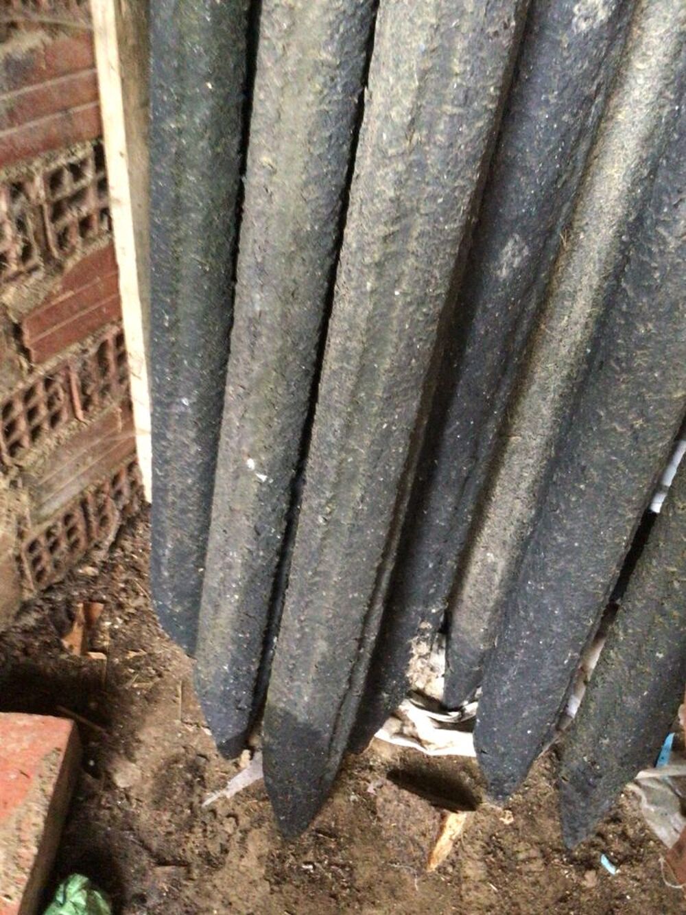  Rare :30:poteaux de cl&ocirc;ture haut 2 m en m&acirc;chefer / Bricolage