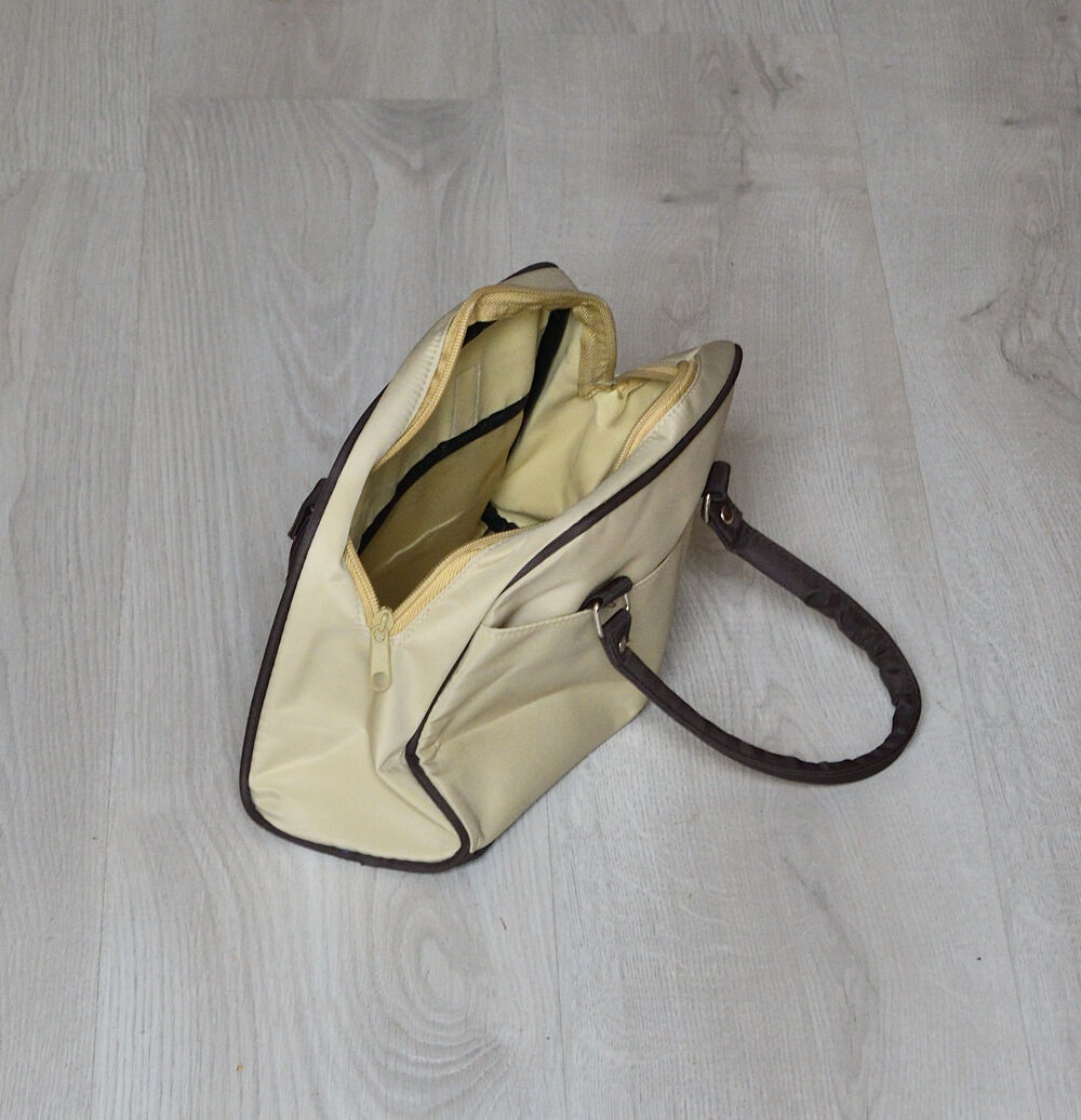 Sac de voyage beige Maroquinerie