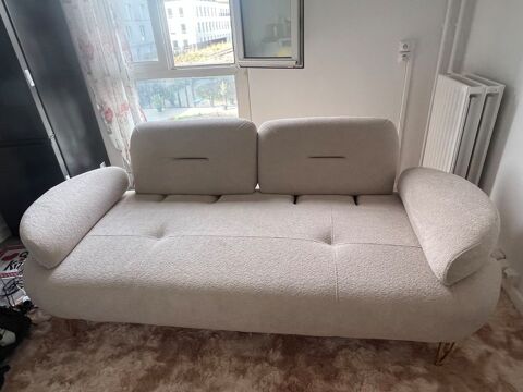 ?? Beau canapé convertible beige ? 3 à 4 places 600 Paris 20 (75)