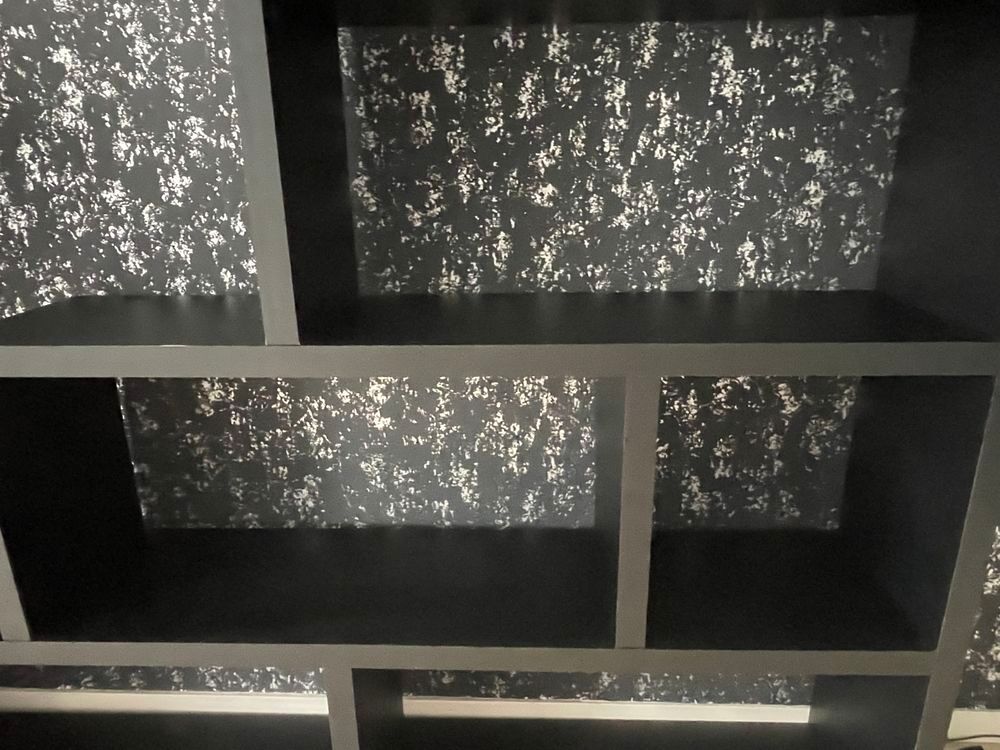 Biblioth&egrave;que s&eacute;paration - coloris noir Meubles