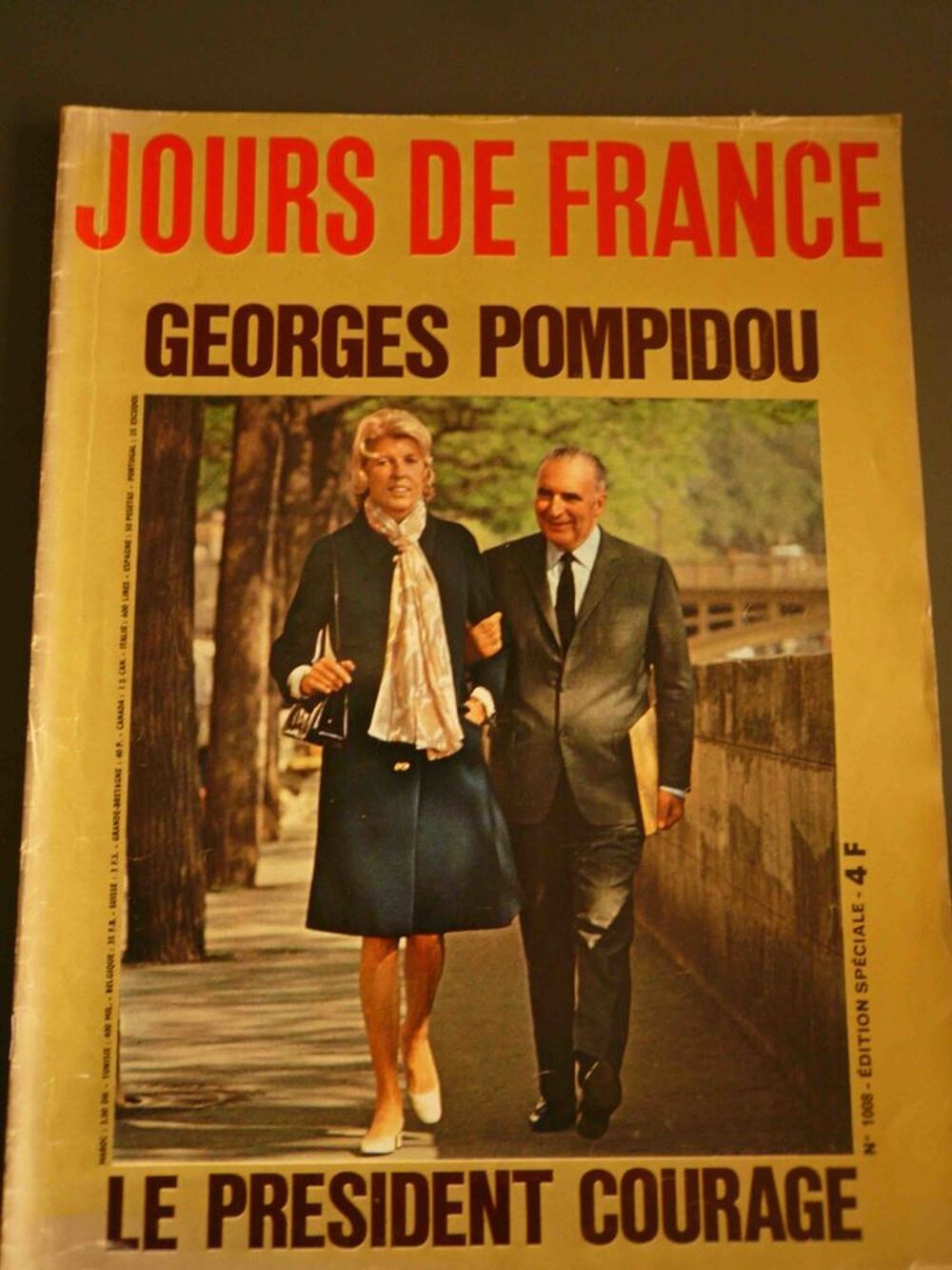 GEORGES POMPIDOU - Jours de France N&deg;1008 Livres et BD