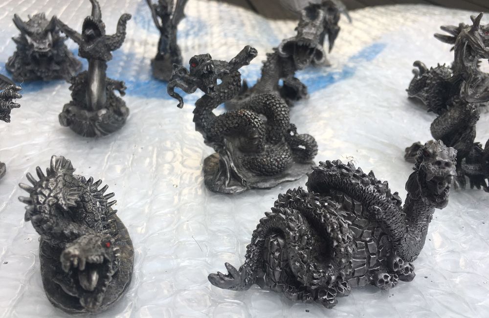 Figurines Dragons en plomb 