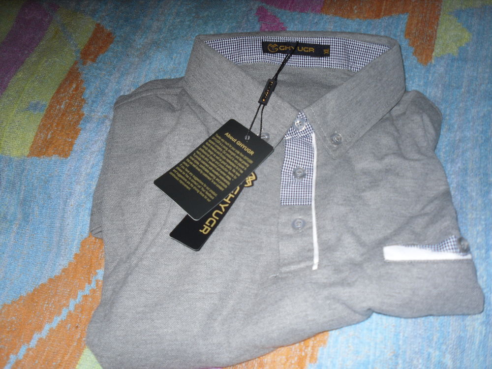 POLOS HOMME NEUFS XL -MANCHES LONGUES - Vtements
