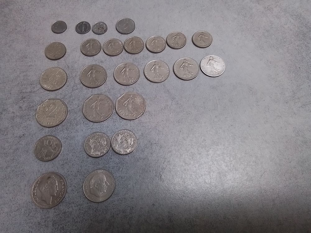 Pi&egrave;ces de monnaies Fran&ccedil;aises 