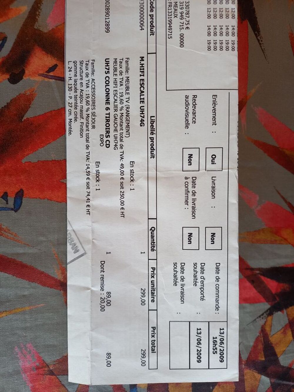 meuble escalier + colonne tiroir en acajou massif Meubles