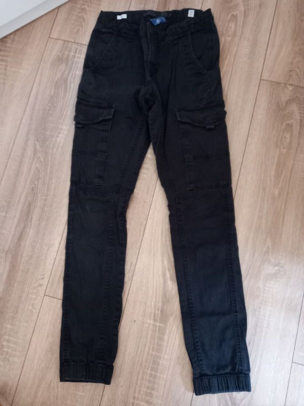 Pantalon cargo slim noir marque Jack &amp; Jones taille 14 ans Vêtements enfants