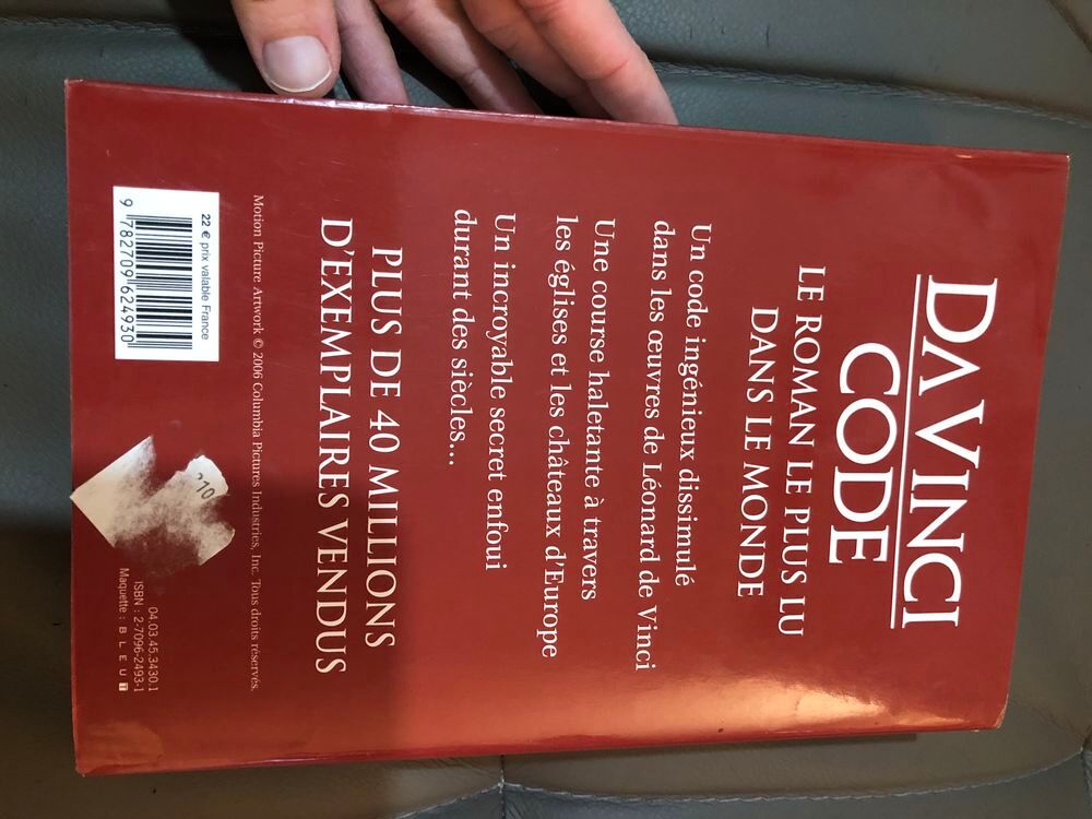 Livre roman Da Vinci Code Dan Brown Livres et BD