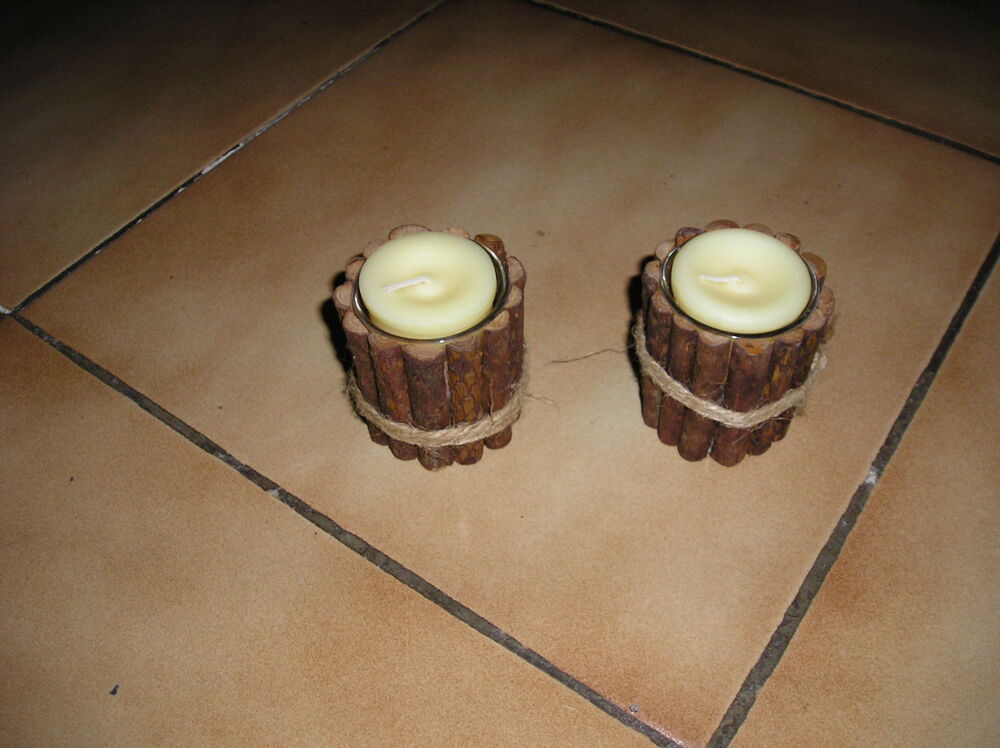 Lot de 2 Bougeoirs du bucheron
Dcoration