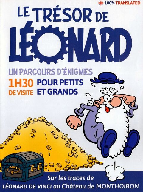 L�ONARD - Flyer Le tr�sor de L�onard - Ch�teau de Monthoiron 3 Argenteuil (95)