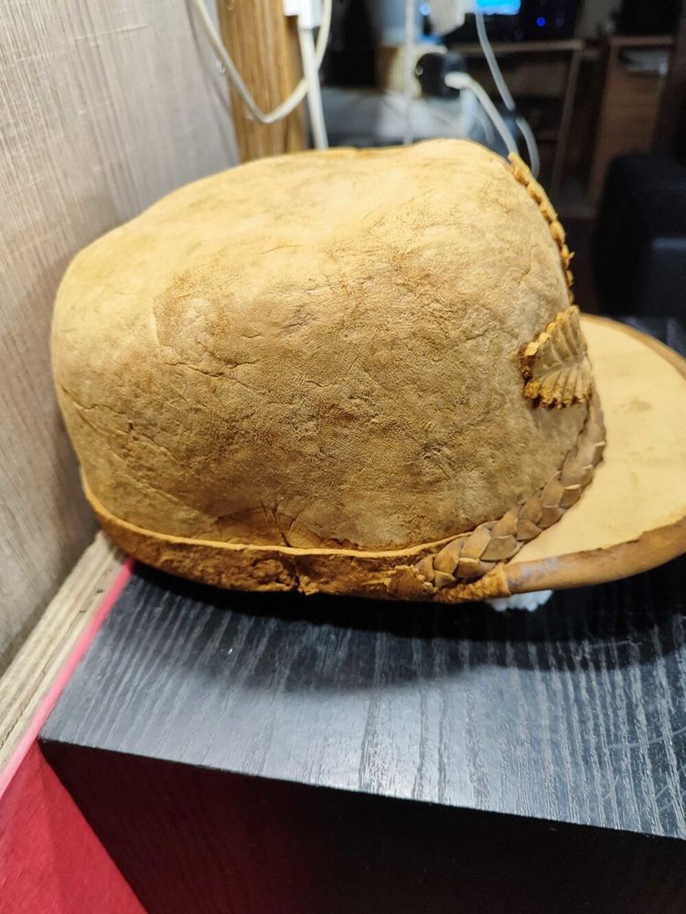 ancienne casquette en cuir Vêtements