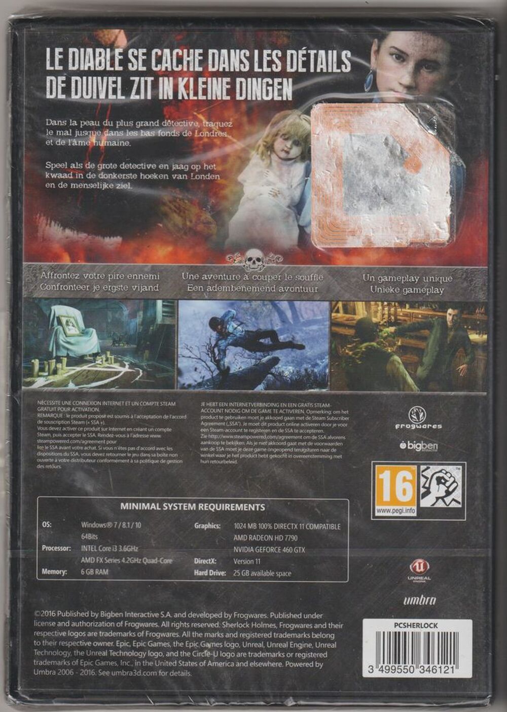 JEUX PC NEUF SHERLOCK HOLMES Consoles et jeux vidéos