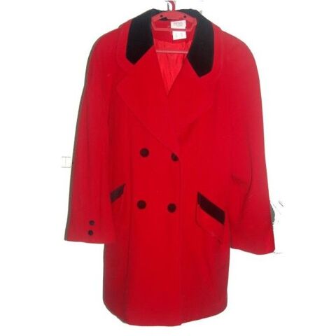 Manteaux femme - rouge et noir Taille 42 - Berger du Nord Rixheim (68)