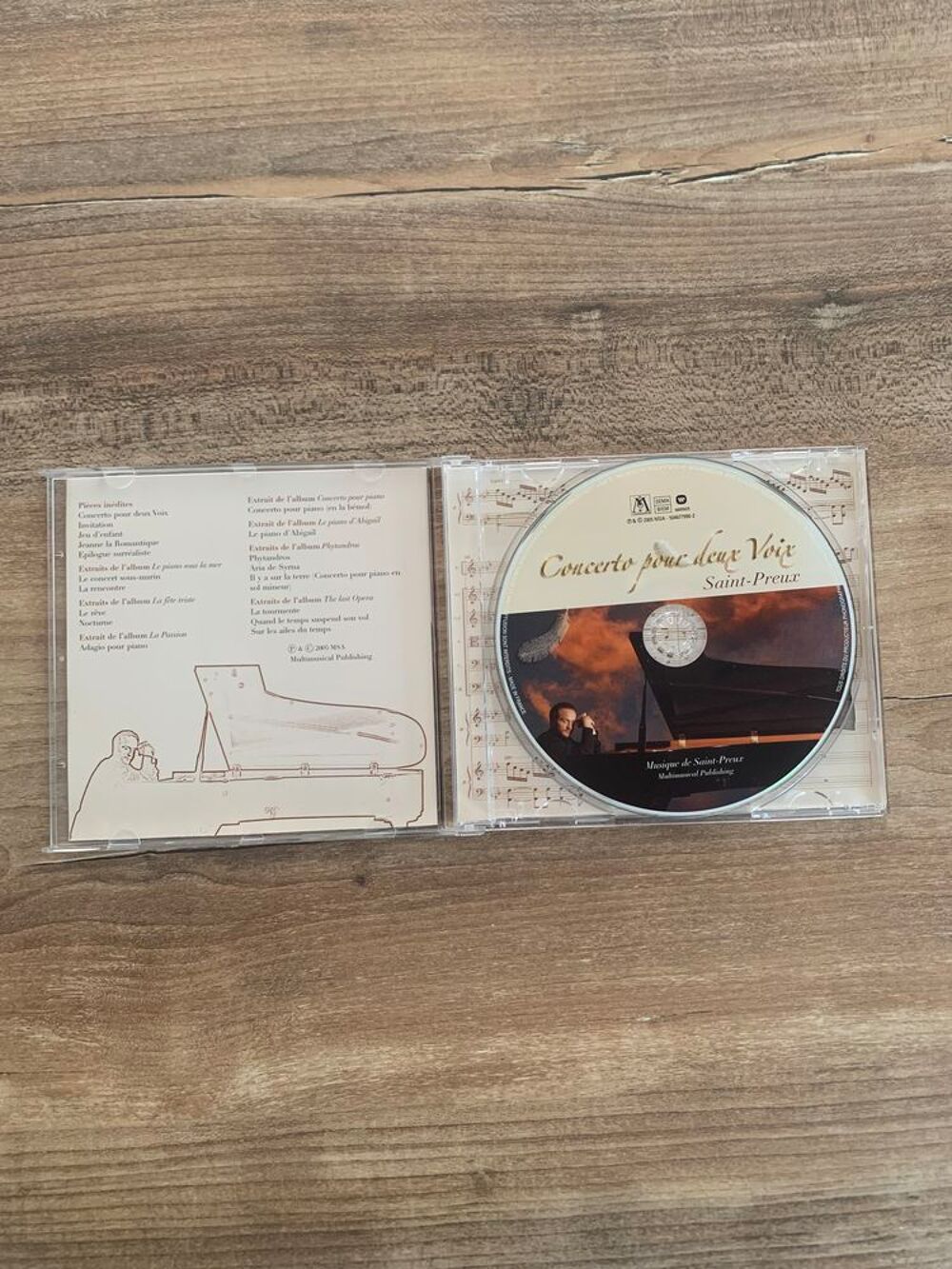CD Saint - Preux " Concerto pour deux voix CD et vinyles
