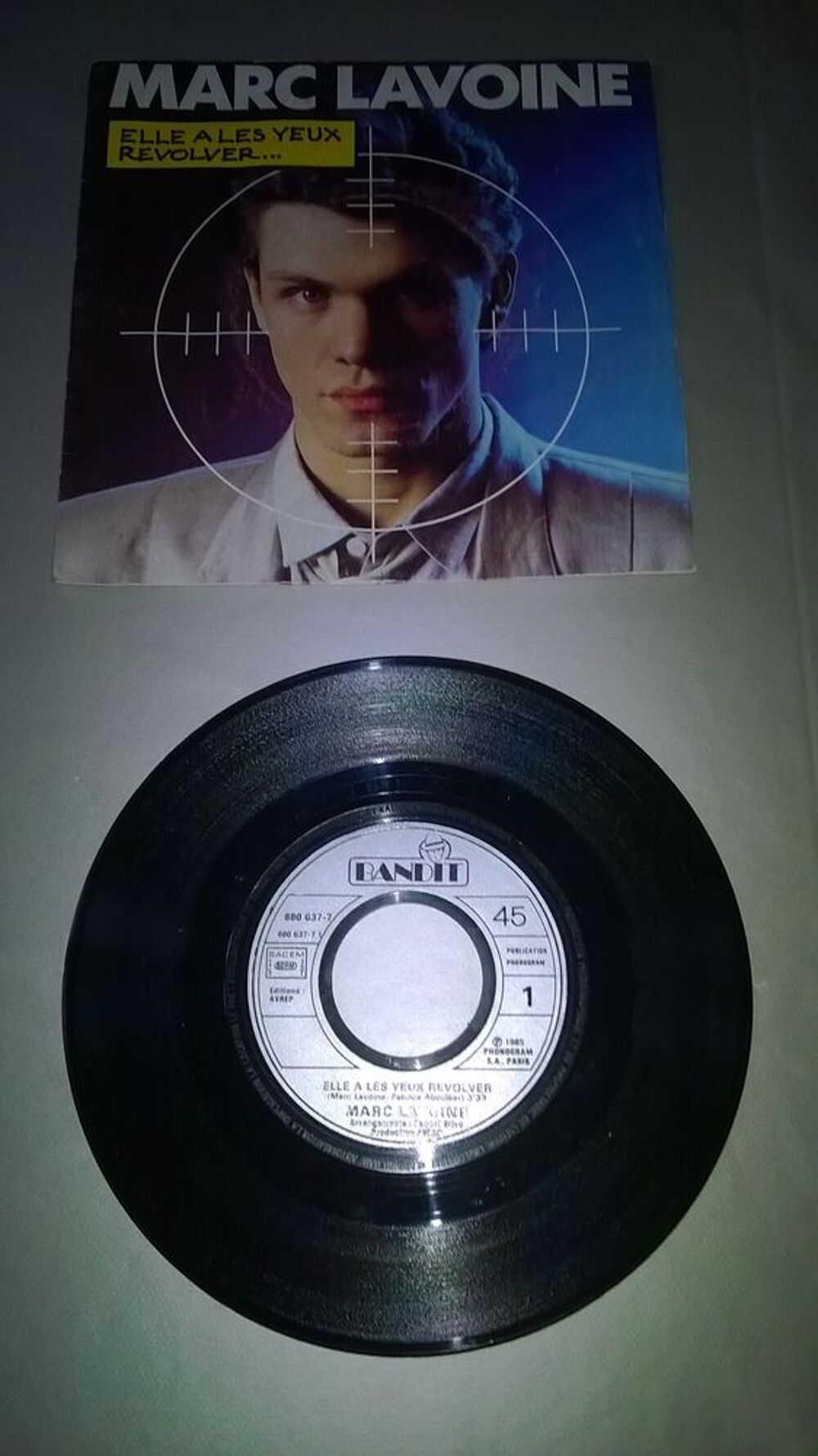 Vinyle 45 T Marc Lavoine 
Elle A Les Yeux Revolver 
1985
CD et vinyles