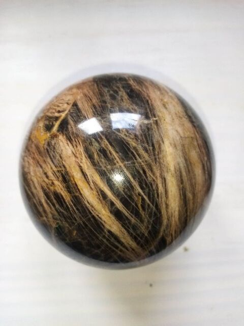 Boule en pierre d'?il du tigre 1205g. 60 Colmar (68)