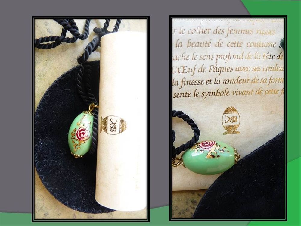 Collier cordon Van Cleef &amp; Arpels "?uf de P&acirc;ques. Bijoux et montres