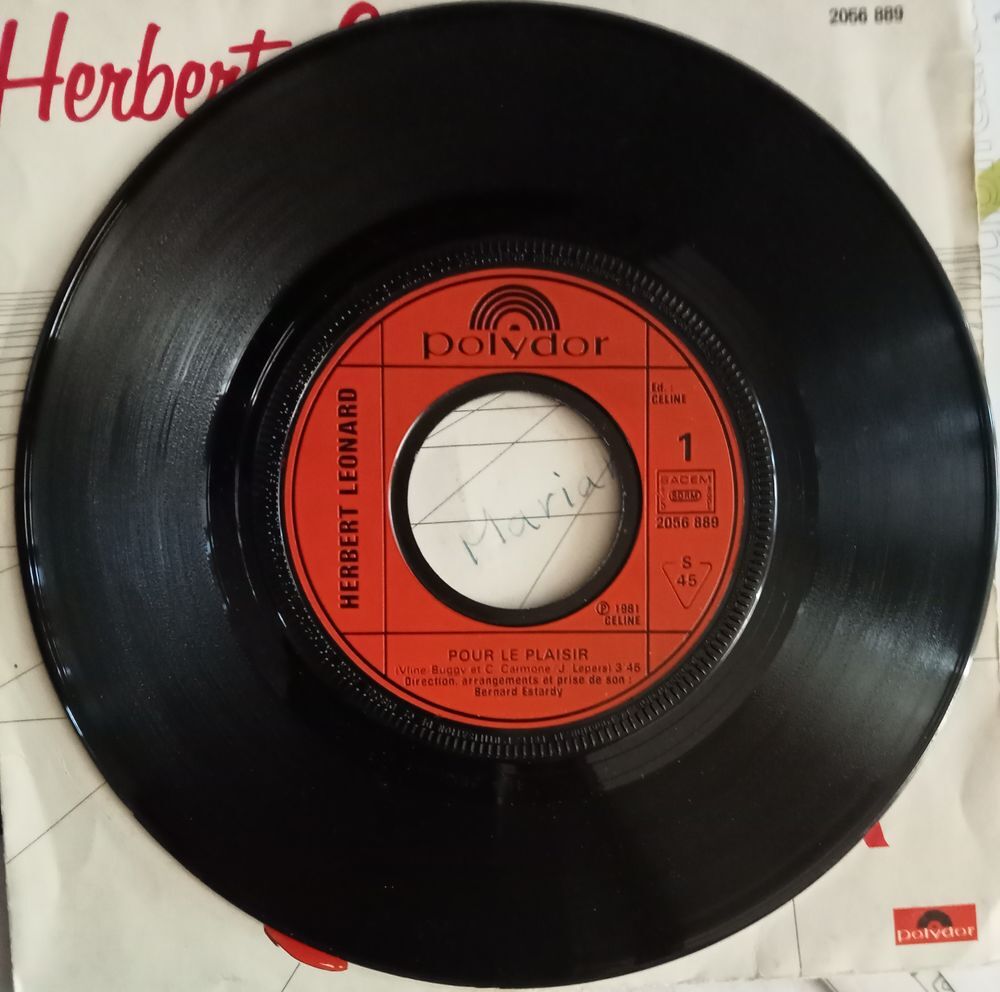 HERBERT LEONARD 5 X DISQUE VYNIL 45 TOURS CD et vinyles