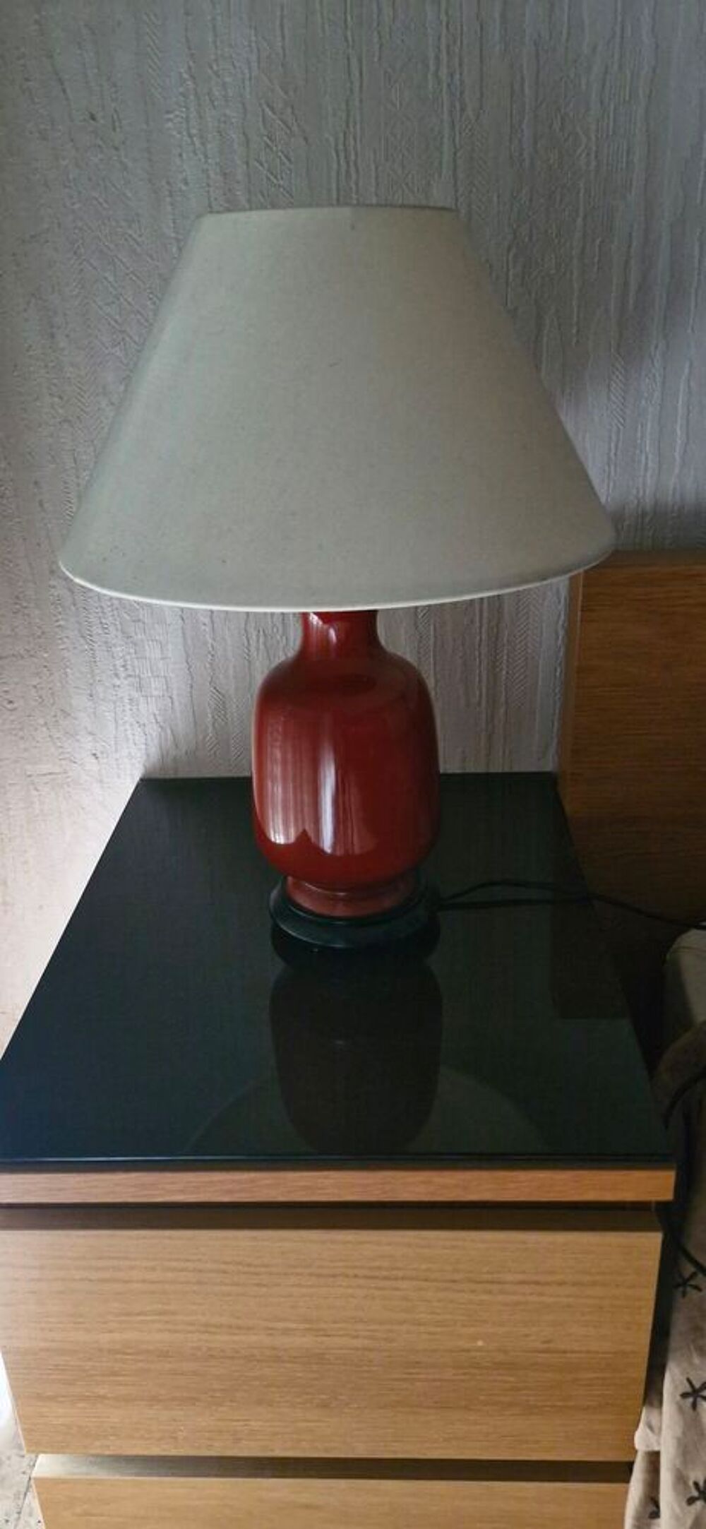 Lampe vintage en c&eacute;ramique terracotta ? Ann&eacute;es 70/80 Décoration