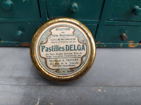 Boite Publicitaire Pastilles Delga Collection Pharmacie 22 Loches (37)