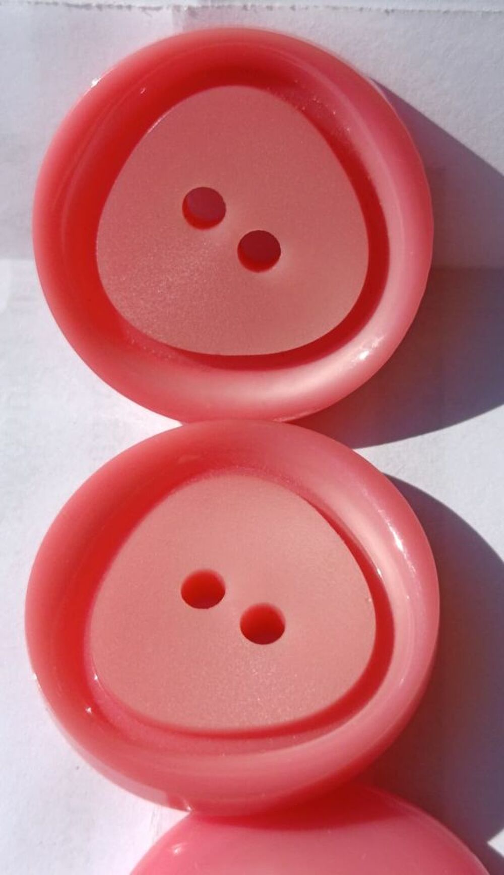 4 Boutons Rose Poudr&eacute; - 2.5 cm - Fini Mat &amp; Doux - N&deg;95 Décoration