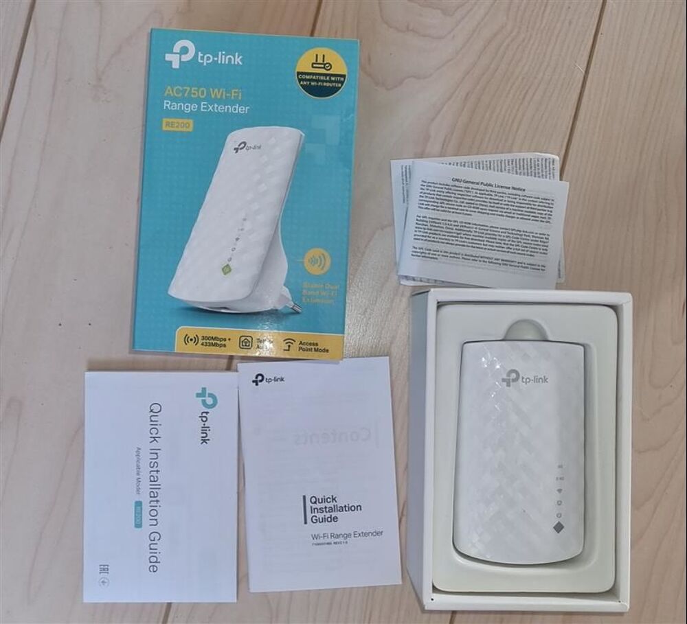 R&eacute;p&eacute;teur Wi-Fi Tplink re200 neuf Matriel informatique