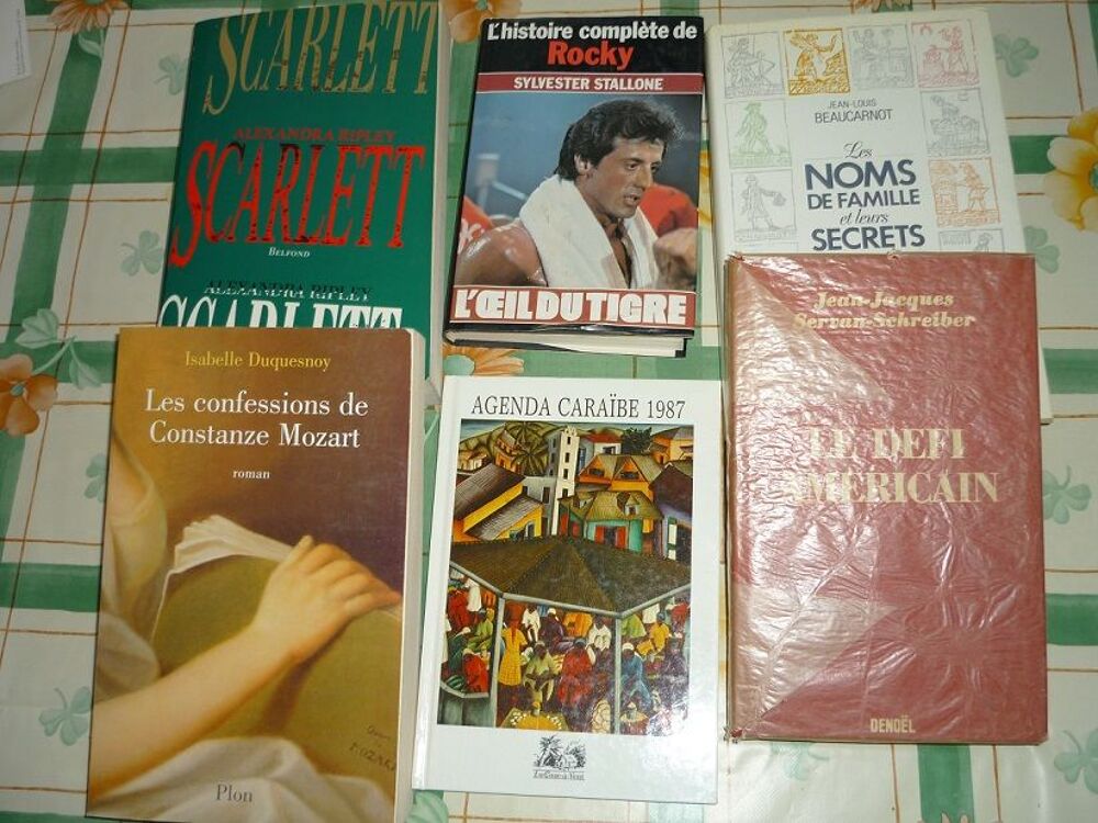 6 ROMANS DIVERS Livres et BD