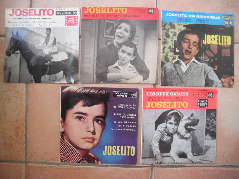 lot de 5 disques 45t de JOSELITO. CD et vinyles