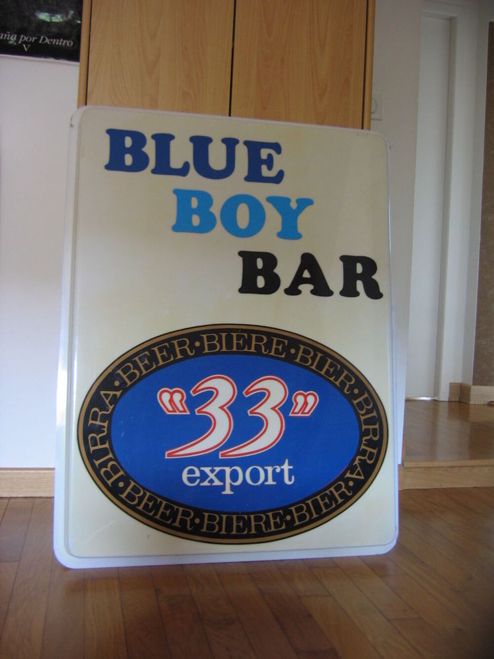 2 Pancartes BLUE BOY BAR Ann&eacute;e 1980. Décoration