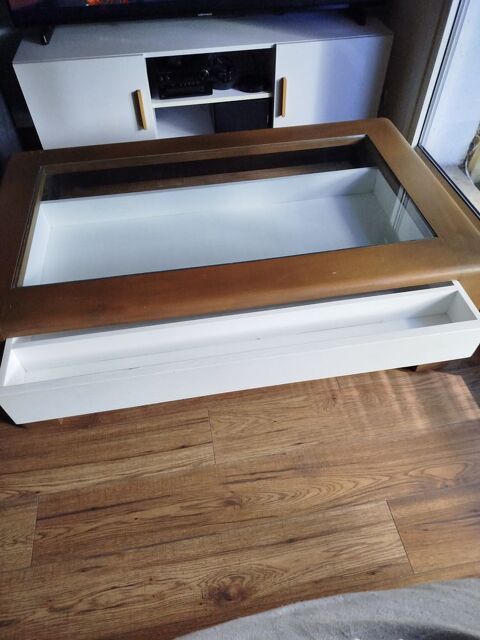Table de salon bois et verre plus meuble TV 
80 Talence (33)