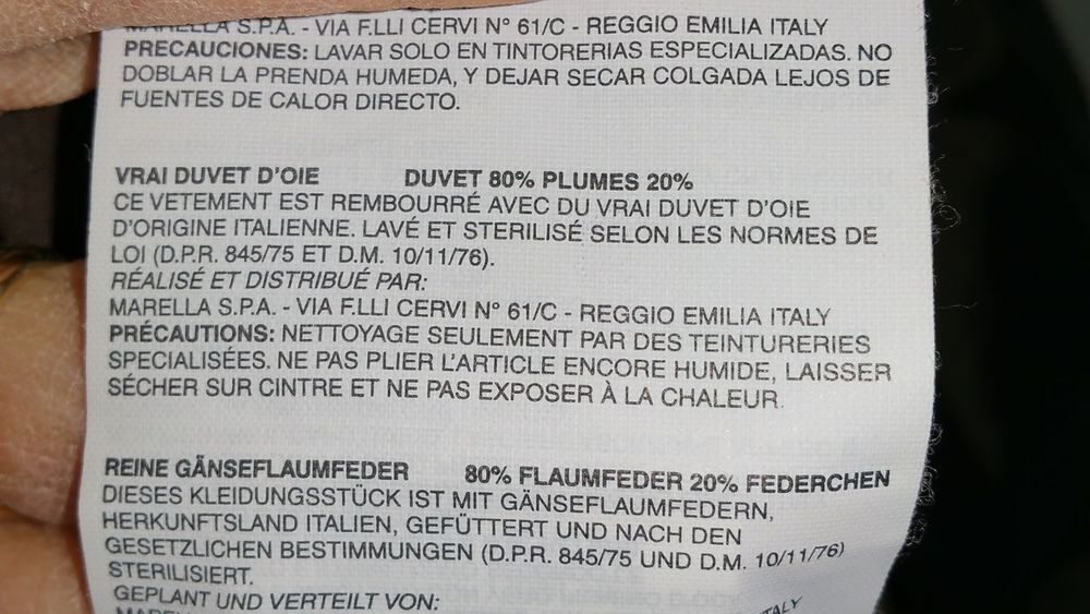 Doudoune comme neuve duvet et plumes comme neuve Vêtements