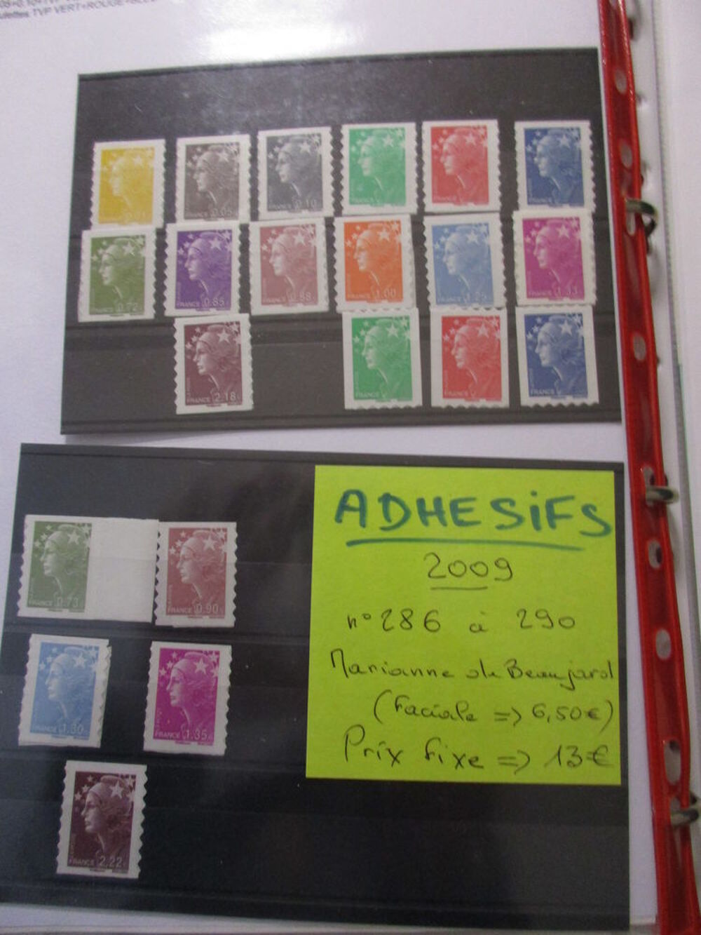 1 lot de timbres de FRANCE neufs** dans un classeur 