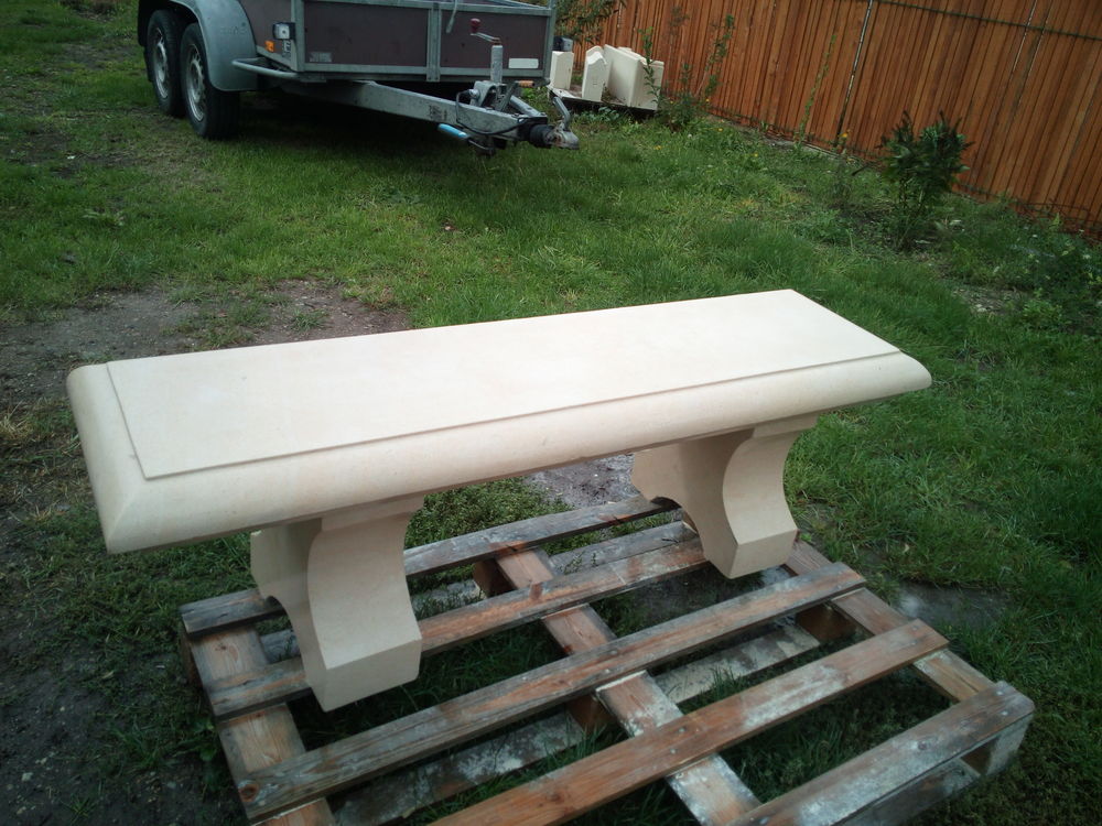 Banc en pierre dur Jardin