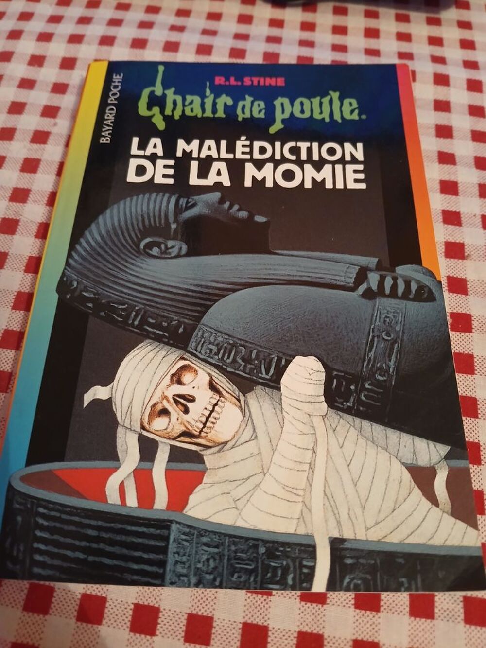 LIVRE LA MALEDICTION DE LA MOMIE
CHAIR DE POULE
DES 10 ANS Livres et BD