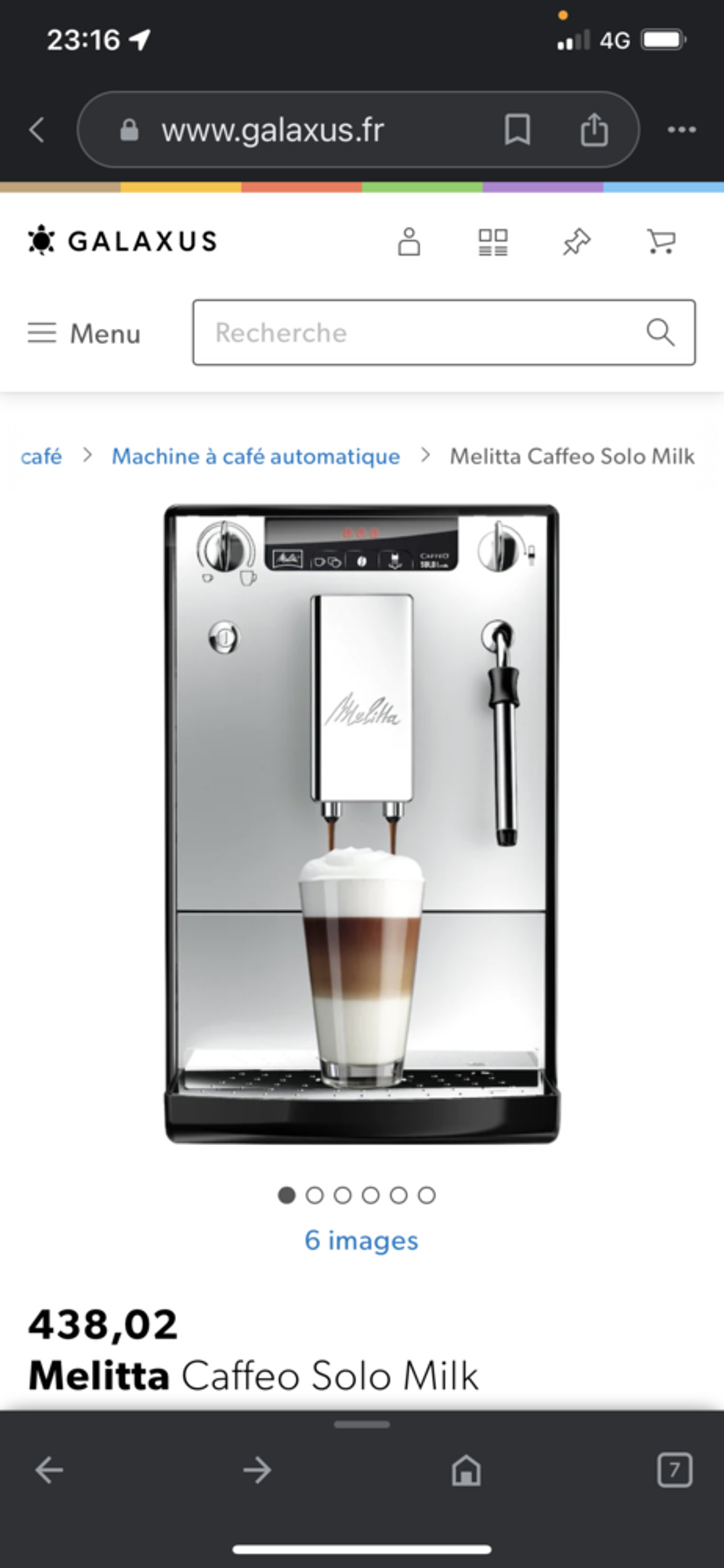 Cafeti&egrave;re Melitta solo et Lily avec broyeur &agrave; grain et buse Electroménager