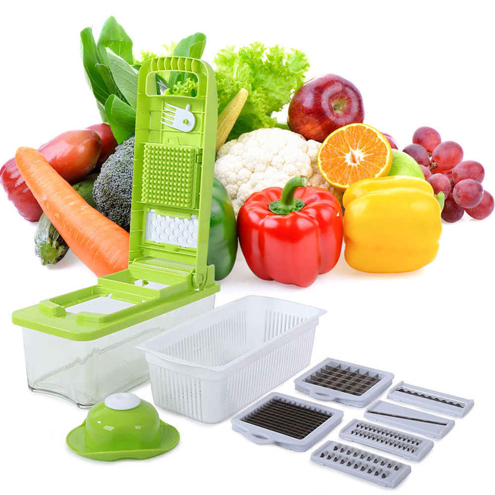 Coupe-tranches multifonctionnels Fruits L&eacute;gumes-10 fonctions Electroménager