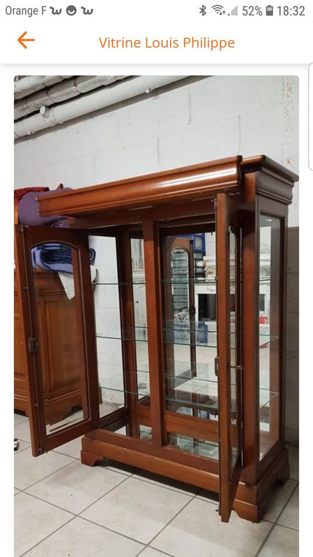 Vitrine Louis Philippe Meubles